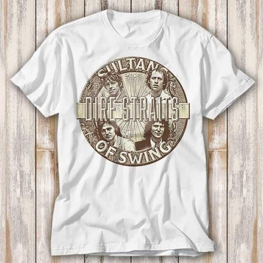 Dire Straits Sultans Of Swing Classic Rock Fan Graphic T-Shirt